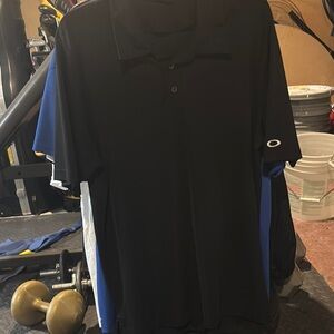 Oakley Black Polo Shirt Sporty Design XL